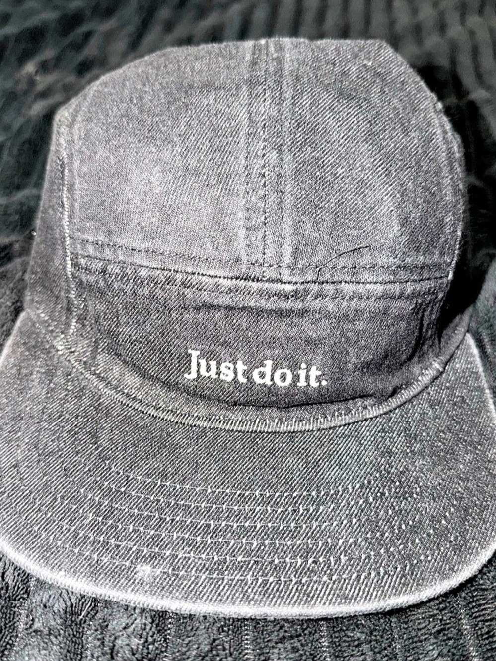 Nike Move to Zero Just Do It Denim Cap Black